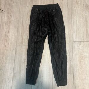 Zara Faux Leather Joggers